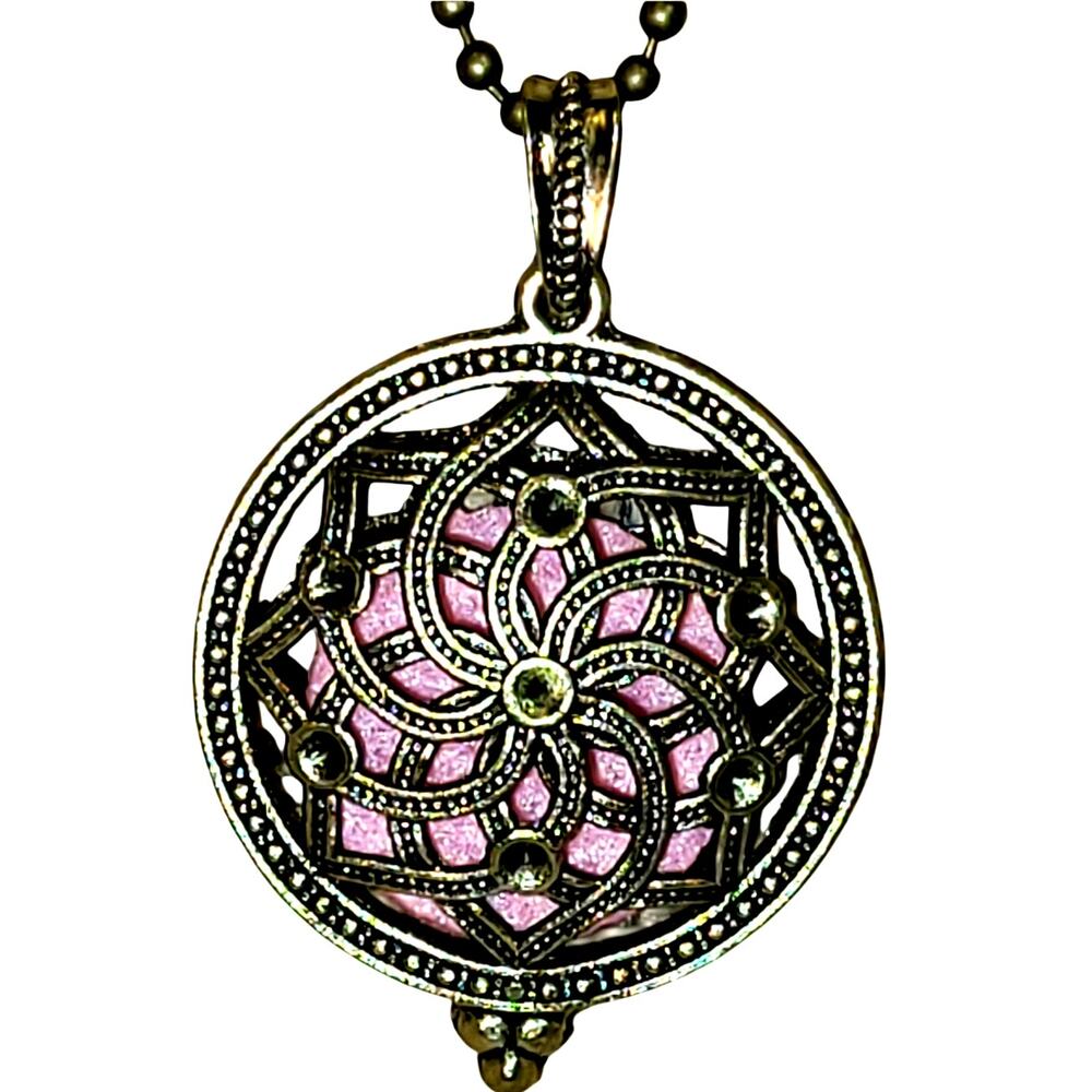 24" NEW Essential Oil Diffuser Healing Mandala Aromatherapy Necklace